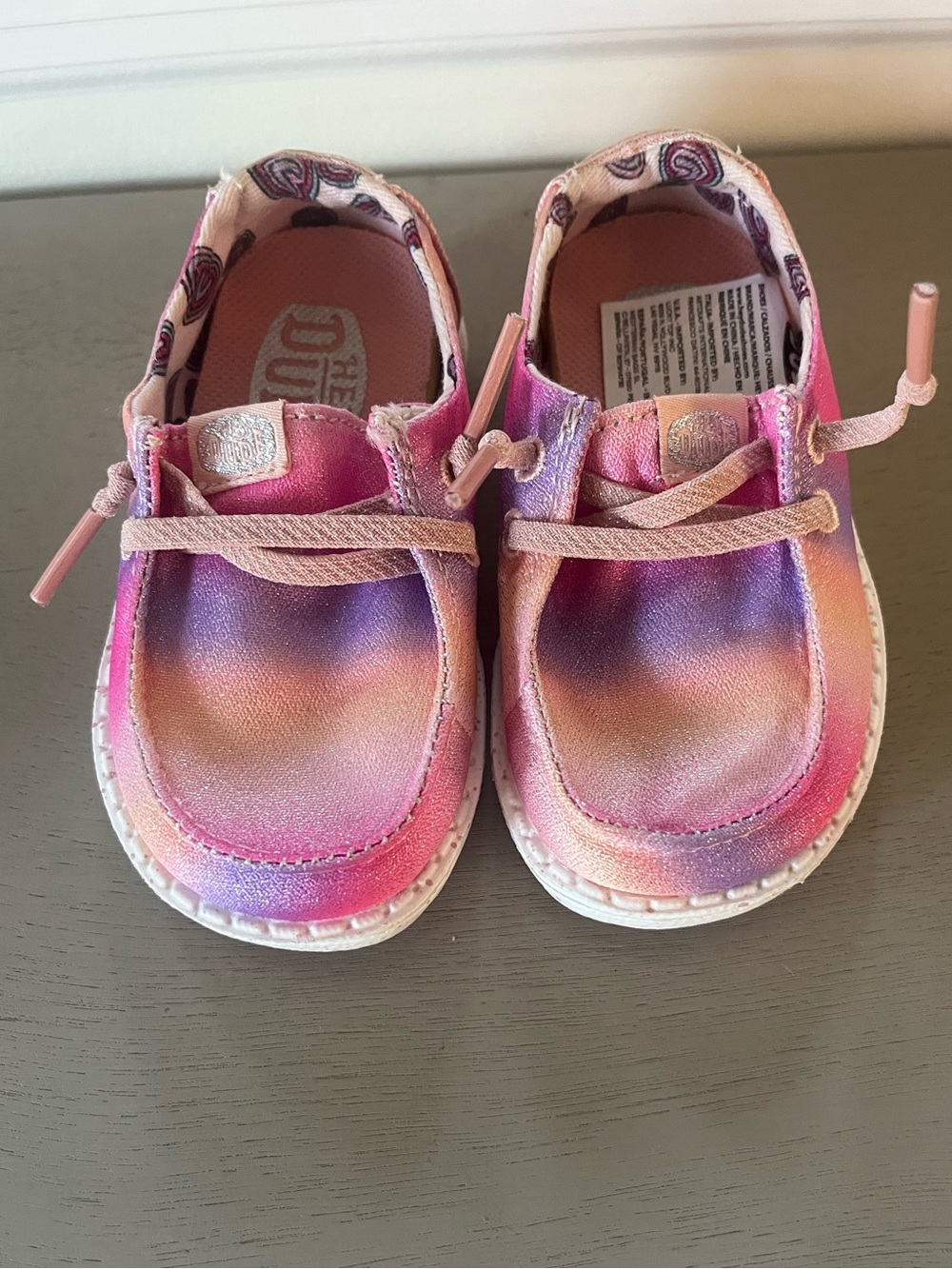 Kids Pink Gradient Slip-On Hey Dudes